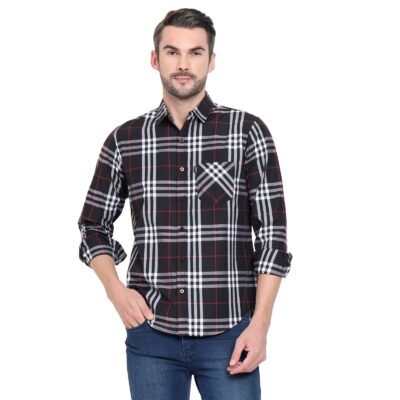Classic Cotton Checkered Shirt for Men