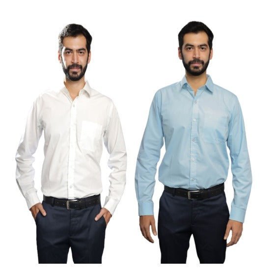 Men Formal Shirts Combo (Pack of 2)