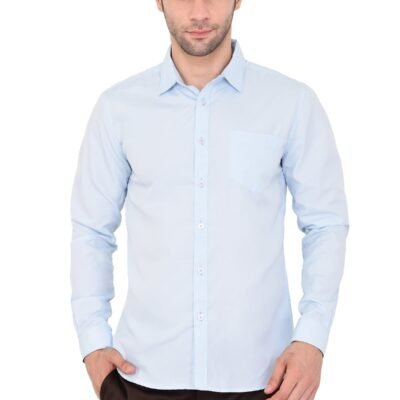Men's Slimfit Casual(Sky Blue) Shirts