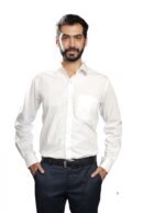 Men's Pure White Formal Shirts