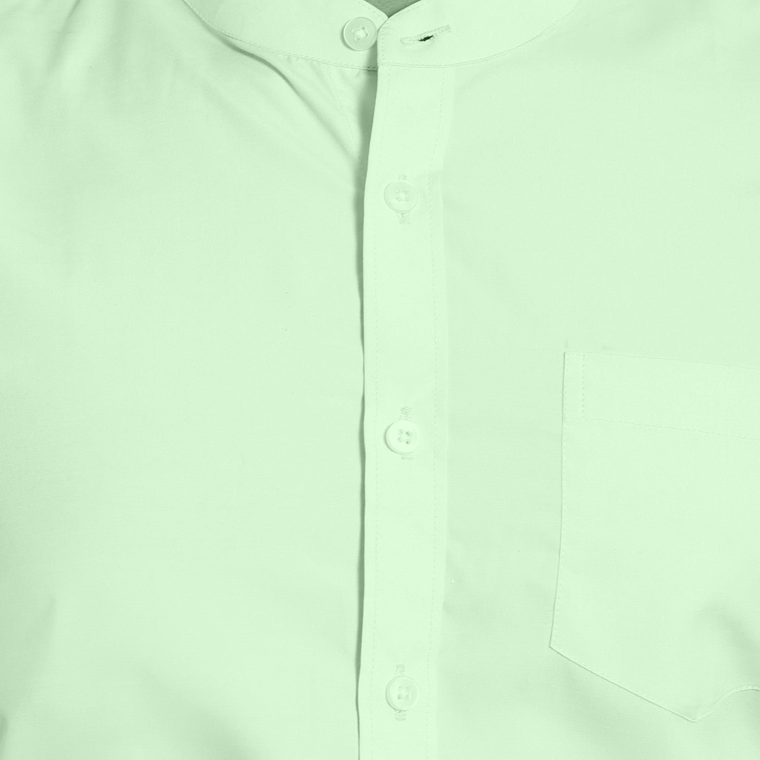Pistagreen Slimfit Mandarin Shirt - Image 2